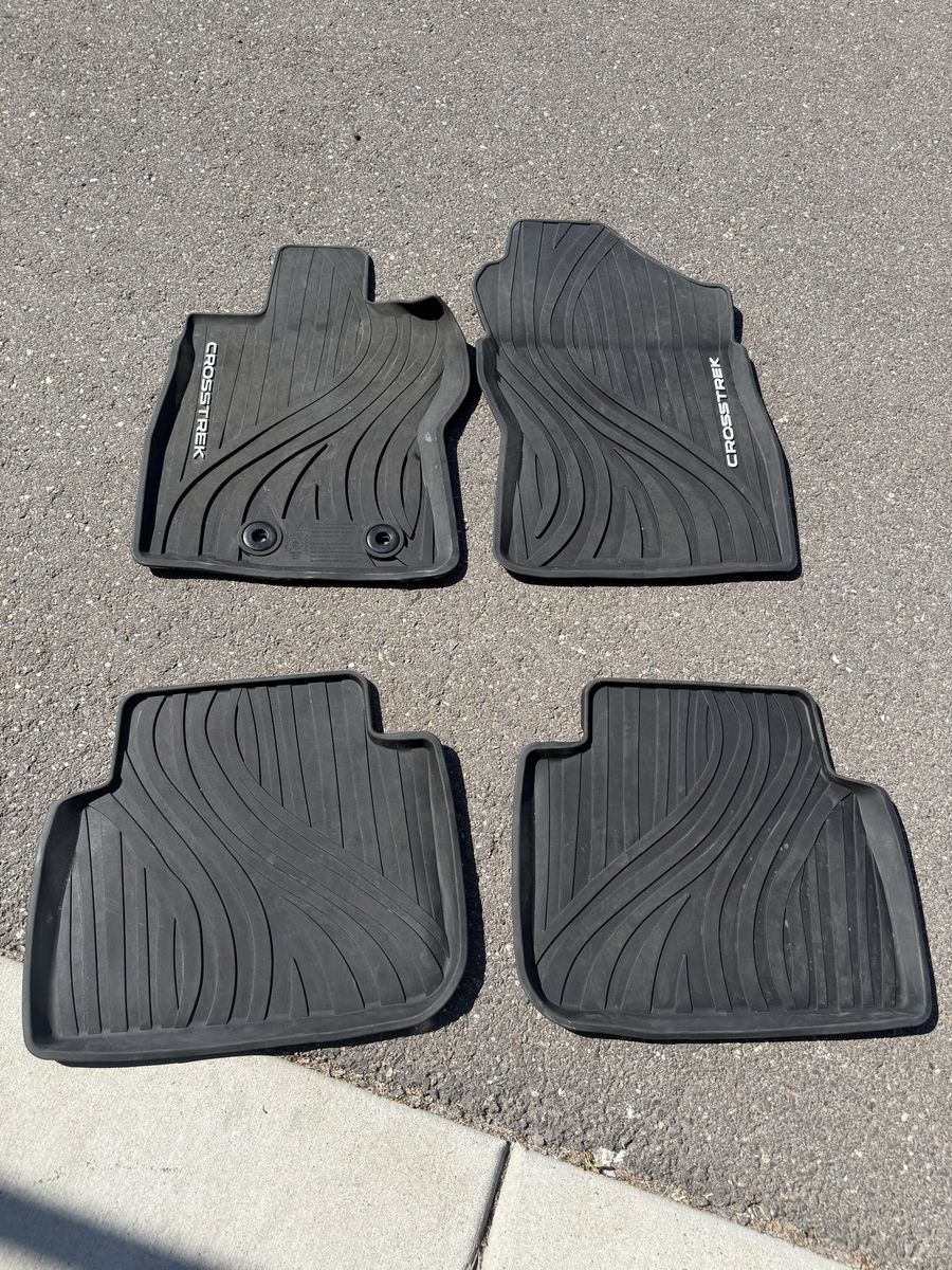 OEM Rubber All Weather Floor Mats for 2024-2026 Subaru Crosstrek  24-26