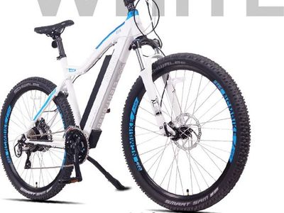 NCM Moscow Plus E-Mountain Bike 48V - White Electric Hardtail Bicycle