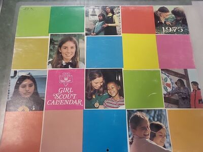 Vintage 1075 Girl Scout Calendar