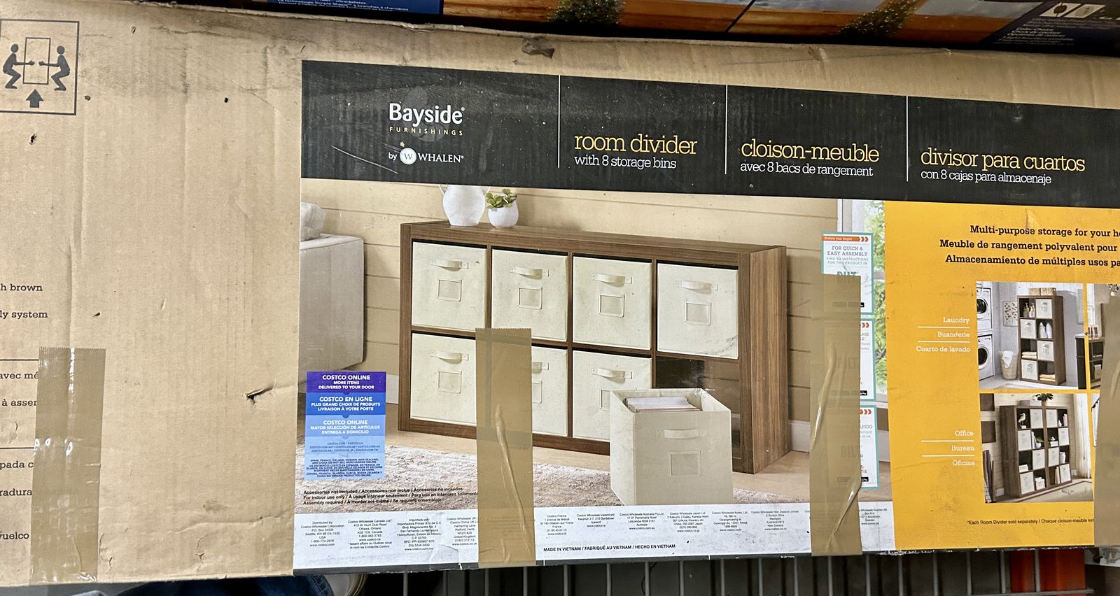 Bayside Room  Shelving Unit With 8 Cubbies