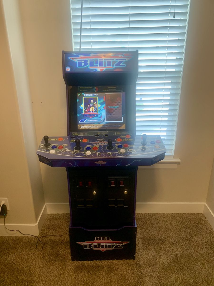 Arcade1Up NFL Blitz Legends Arcade Machine w/ Riser, Home Arcade, Football Gaming 4 player