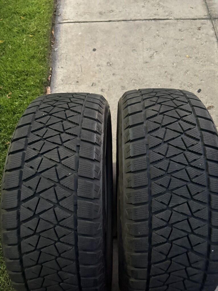 2 Tires Bridgestone Blizzak Winter 265/50R20