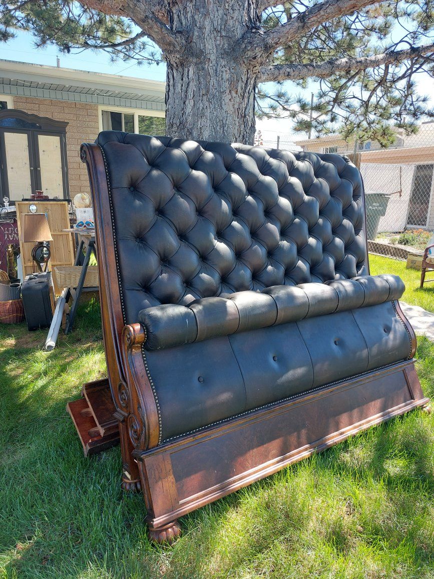 QUEEN BED - headboard, footboard, rails
