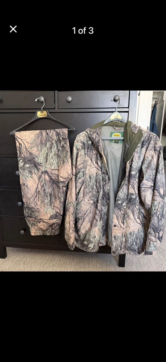 Cabela's Dry-Plus Open Country Camo Hunting Suit - Jacket XL Tall, Pants 2XL Tall - Waterproof
