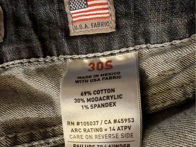 Ariat FR Flame Resistant Mid Rise Boot Cut Denim Jeans Size 30S