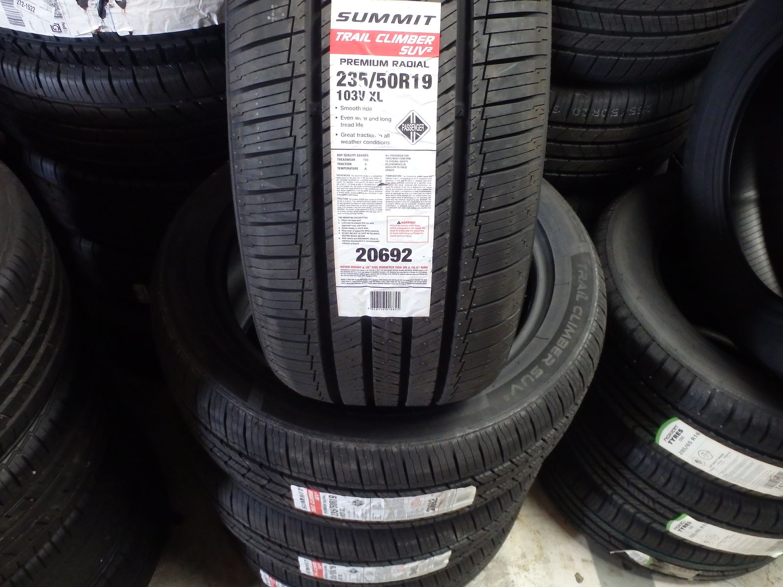 235/50R19 SUMMIC TRAIL CLIMBER SUV SET OF NEW TIRES
