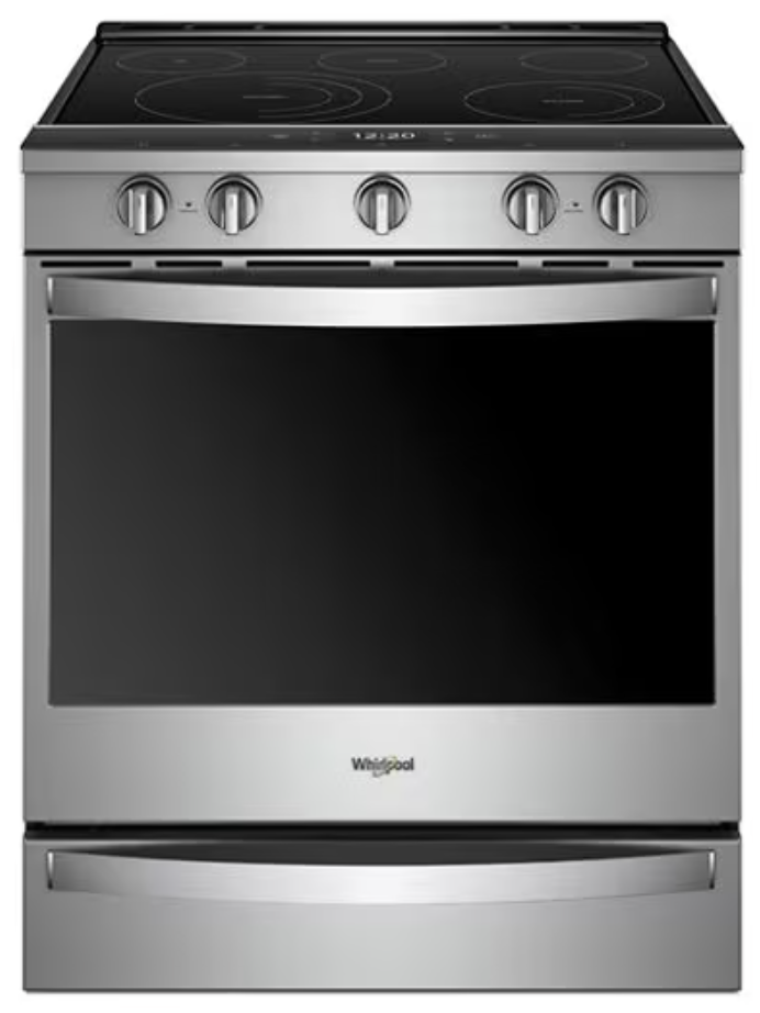 Brand New Whirlpool 6.4 cu. Ft. Smart Slide-in Electric Range