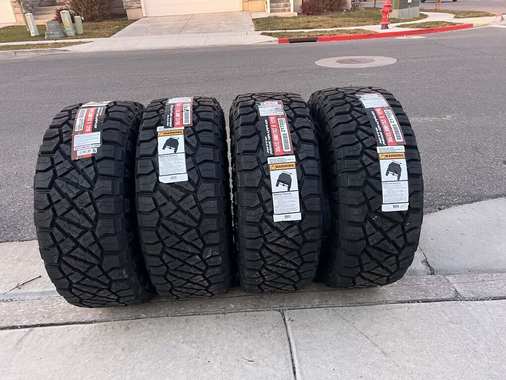 35x12.50R17 Nitto ridge grappler 10 ply new tires