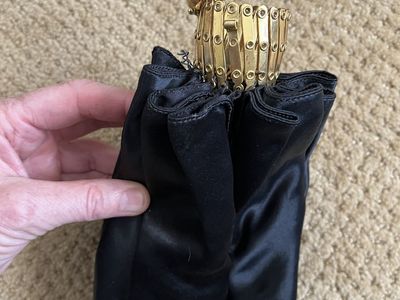 Vintage/Antique - Expandable Black and Gold Purse
