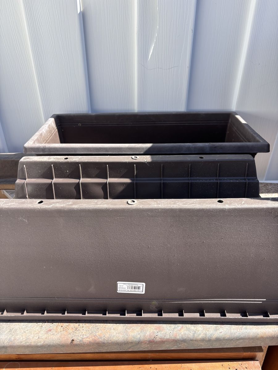 2 Deck Planter Boxes $10 each.