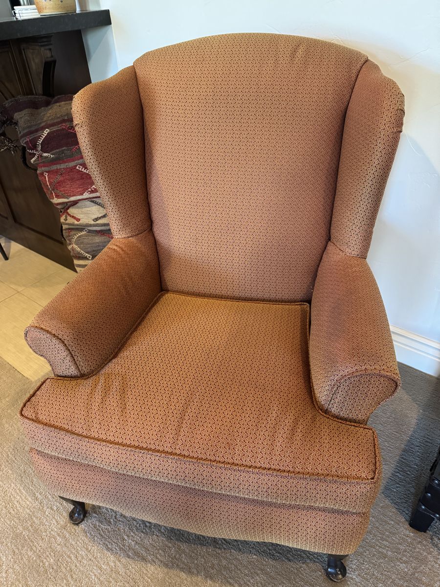 Two high-back chairs