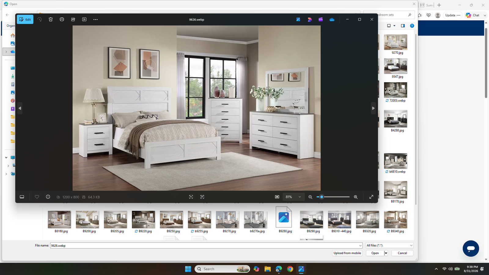 NEW Queen 6 PIECE BEDROOM SET -NEW IN BOX