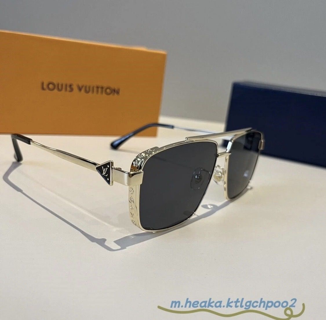 Louis Vuitton Monogram Metal Frame Men's Sunglasses