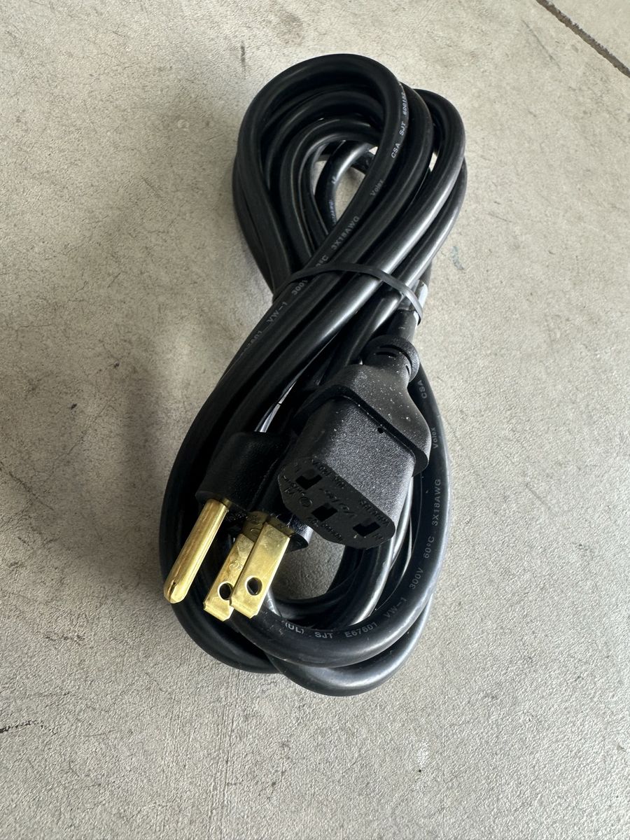 17501-10-B1 Power Cable Cord - Black