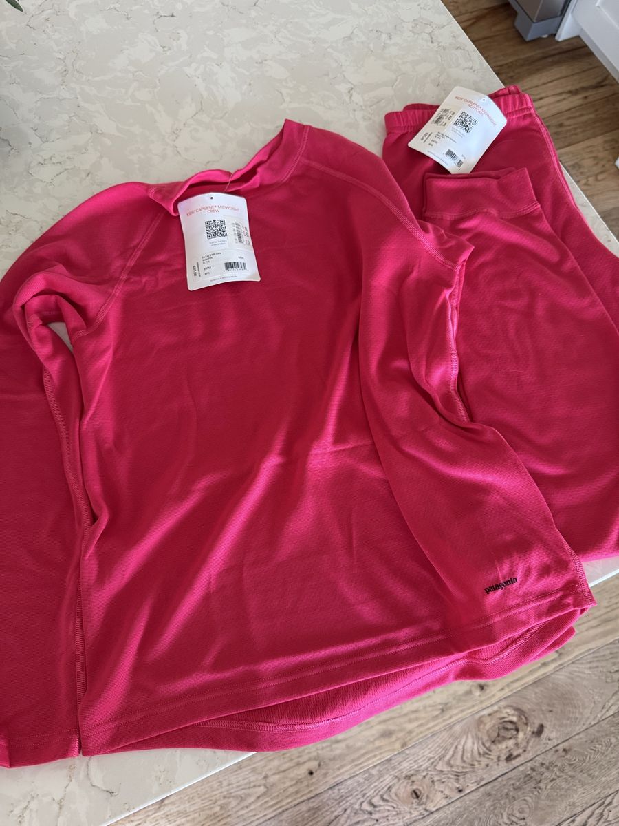 NEW Kids Patagonia XL Capilene Midwt Top & Bottom
