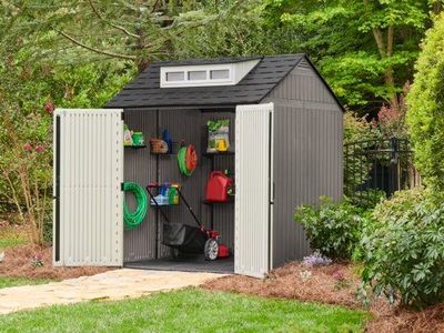 New Rubbermaid 7x7 Storage Shed - Heavy Duty Weather-Resistant Outdoor Storage
