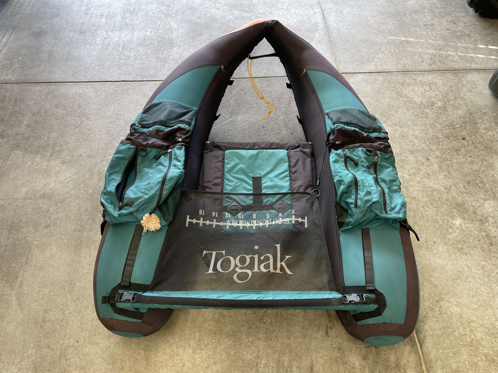 Togiak Inflatable Float Tube Pontoon Fishing Boat with Storage Pockets