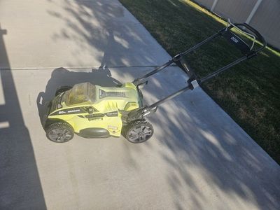 Ryobi 40V Lithium 20in Brushless Electric Walk-Behind Lawn Mower, Used