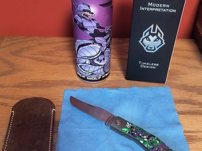 Jack Wolf Knives Mini Cyborg Kaotic Resin S90V
