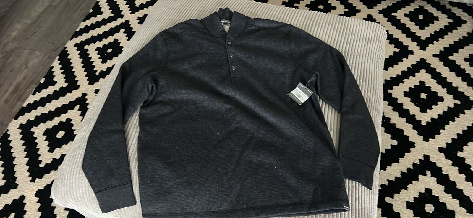 Patagonia Men's Better Sweater Quarter-Snap Pullover, Size L, Gray, NWT
