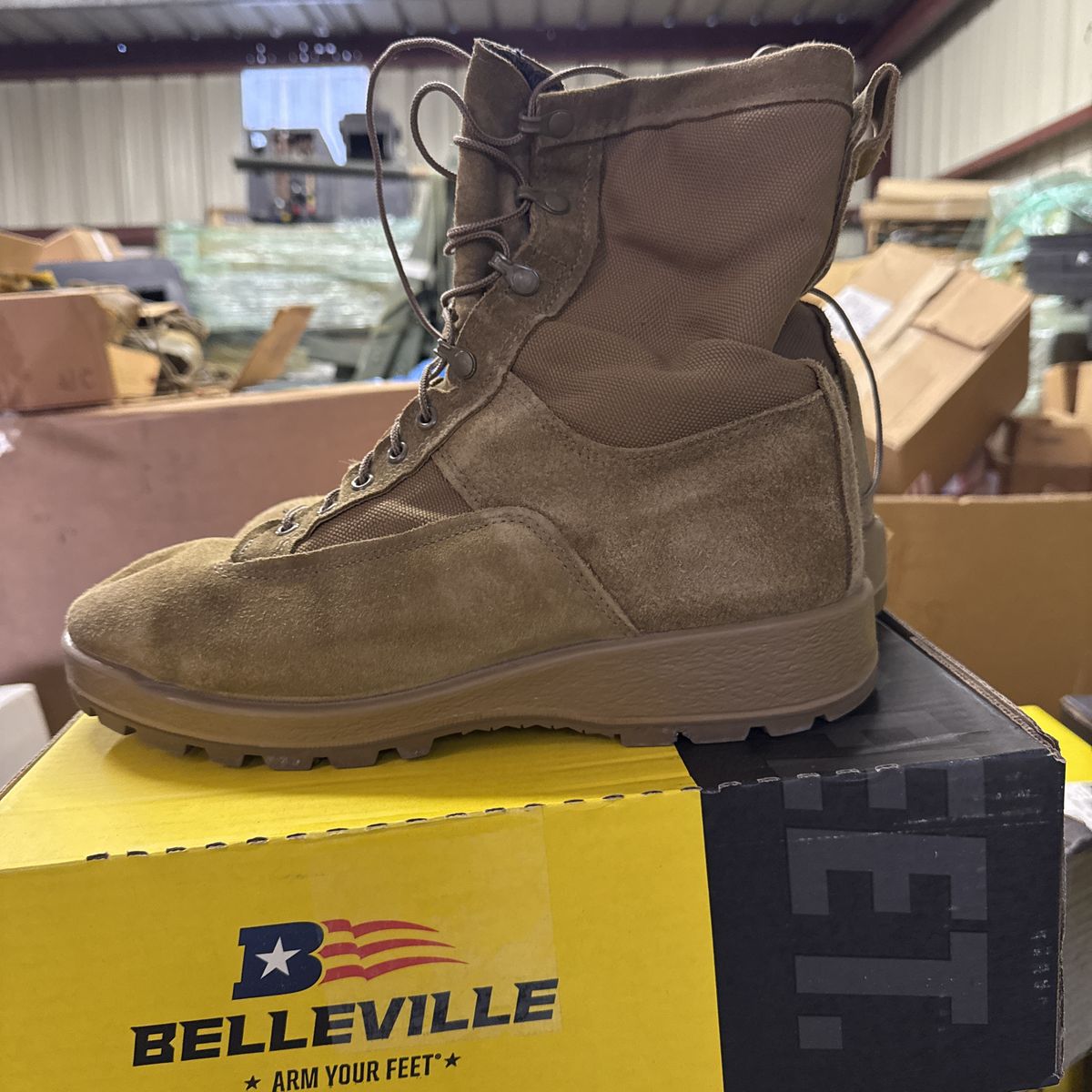 Mens Tan Belleville 11.5 Army Boots