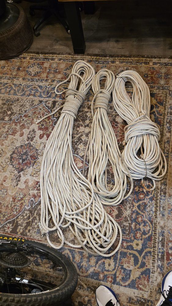 1/2" Anchor line rope or rode - Set of 3 - Various Lengths