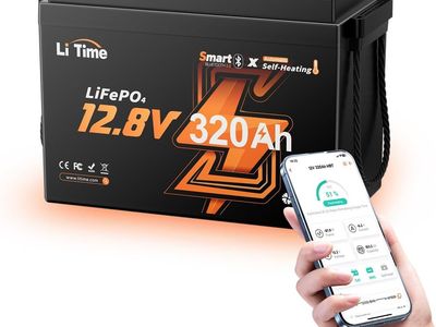 Litime 12V 320Ah Mini Self-Heating Lithium RV LiFePO4 Lithium Battery