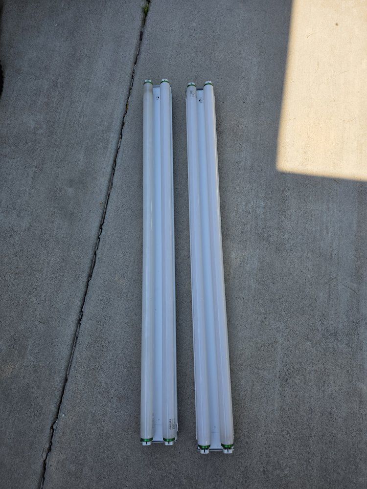 Set of 2 Fluorescent Light Fixtures