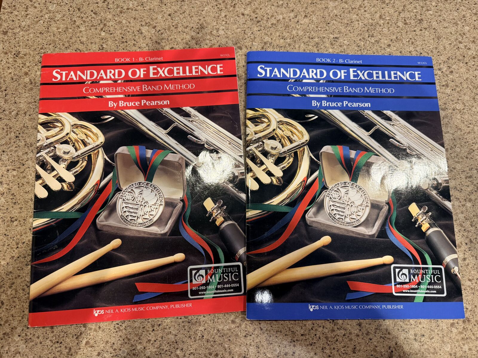 Two Standard of Excellence Clarinet Music Books
