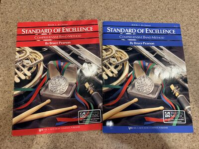 Two Standard of Excellence Clarinet Music Books