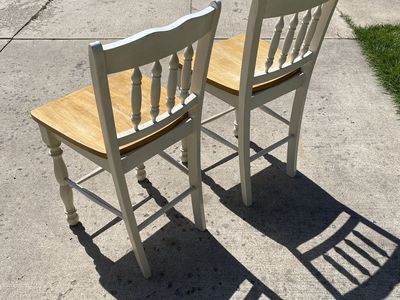 Bar Stools with White