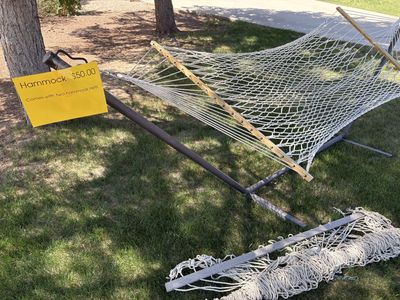 Outdoor Hammock with Stand & 2 Nets - Relax in Your Backyard Oasis