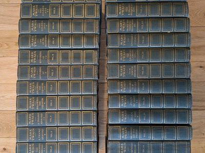 Antique 1910s Mark Twain Works Set - 24 of 25 Vols Harper & Brothers Author's National Edition (Missing Vol 16)