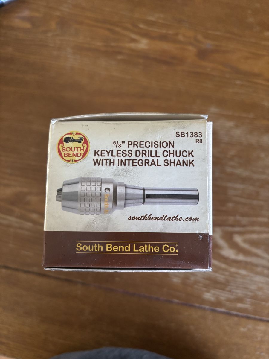 5/8 keyless chuck on R-8 shank