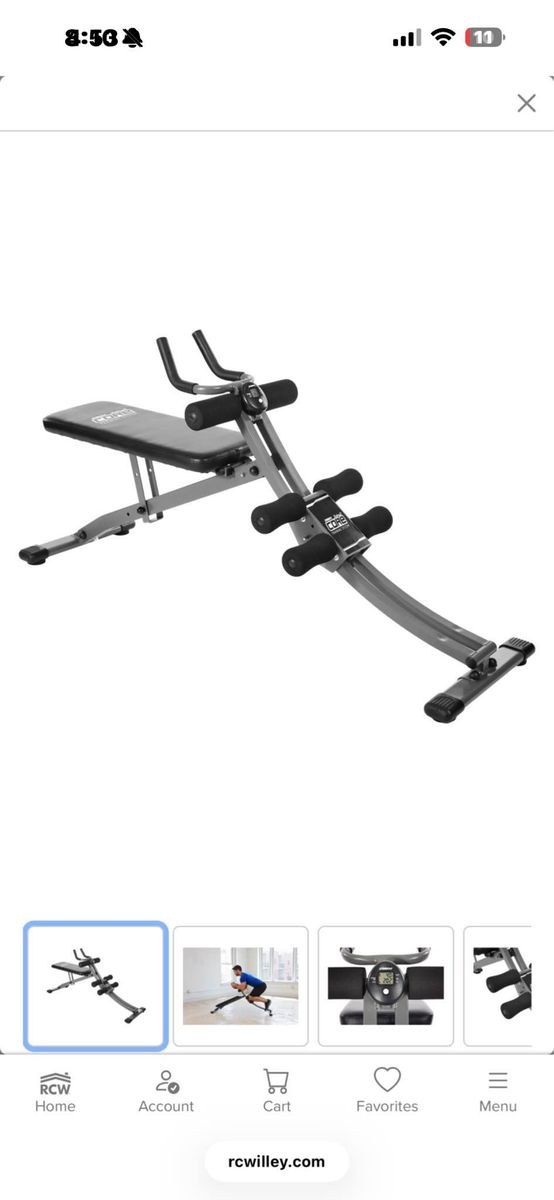 3-in-1 Core Training System, Bench Black