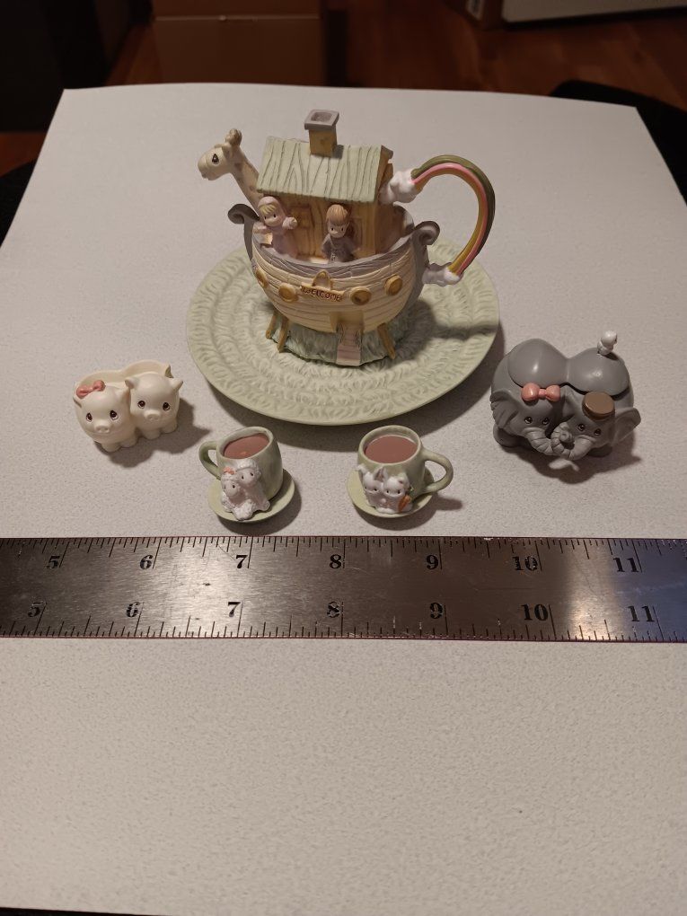 Precious Moments Noah's Ark tea set