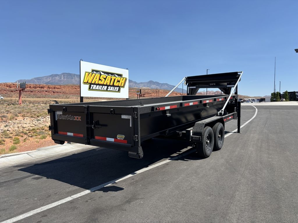 2026 RawMaxx Jet Black Roll off Gravel Bin 20'
