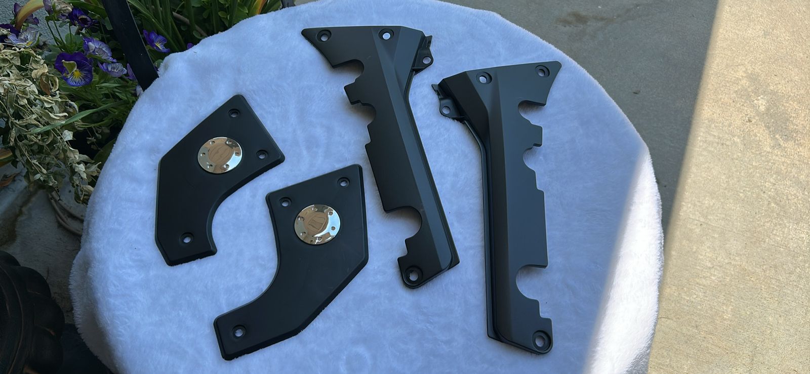 Honda Goldwing Swingarm Pivot Covers and Floorboard Covers
