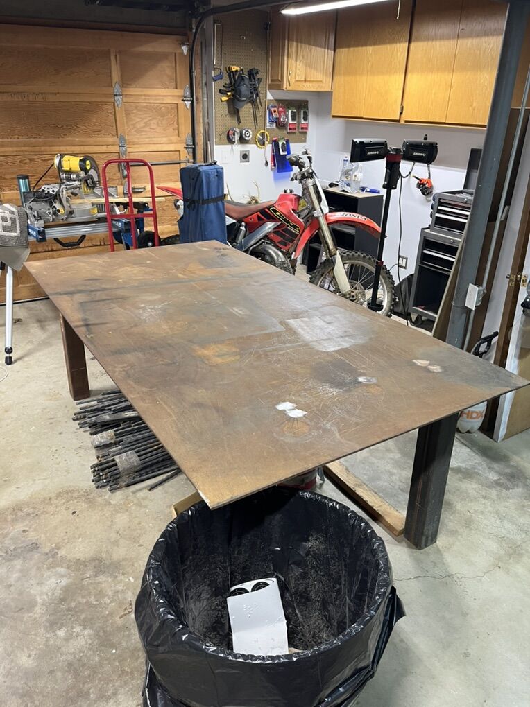 48 X 94 X 32 X 5/16 Welding Table
