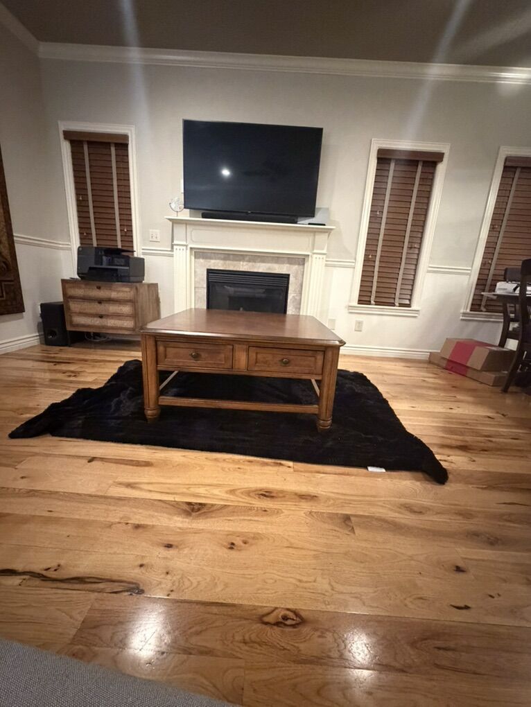 Coffee Table Solid wood Bernhardt – with Storage Drawers