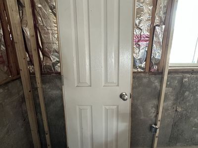 4 panel door with frame and hardware(complete)