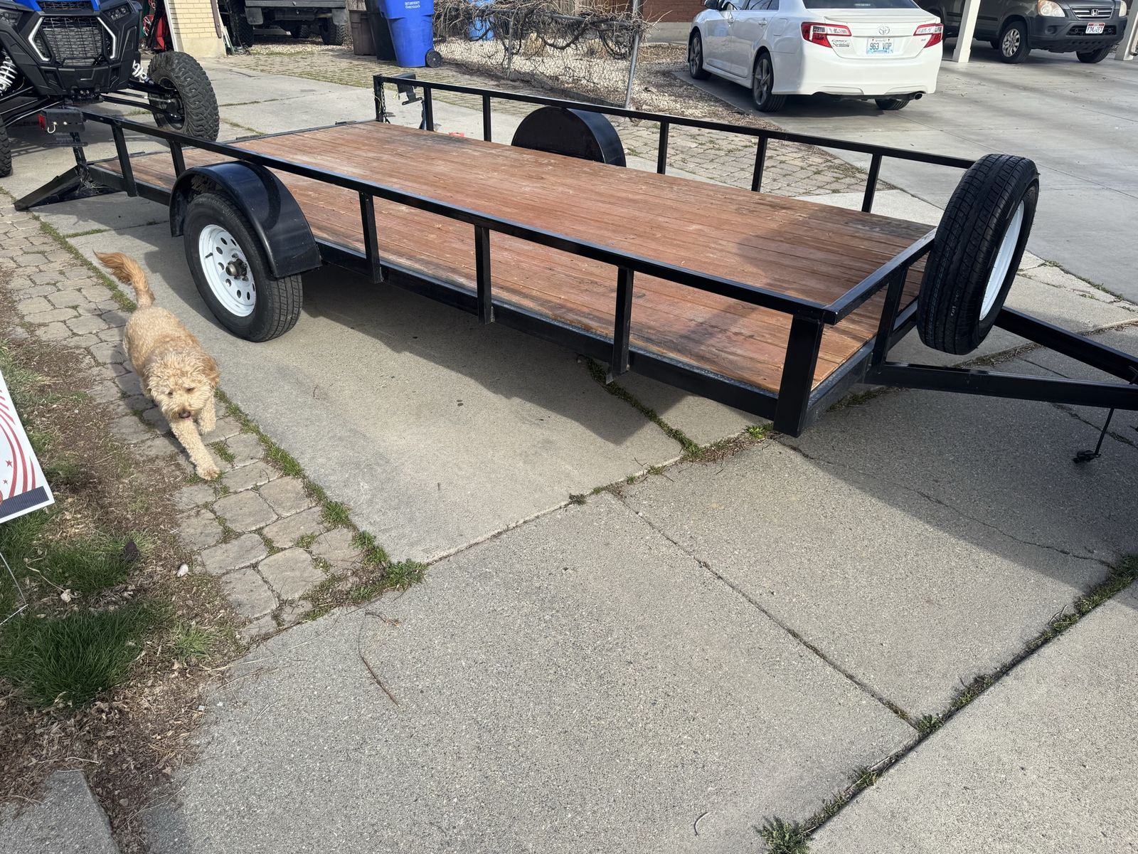 14X7 Big Bubba Drive On Trailer. 2 Years Old