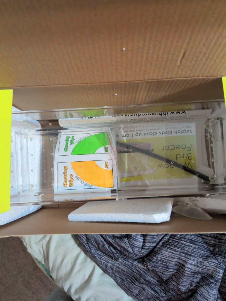 Window Bird Feeder - Clear Acrylic for Close-Up Bird Watching Never opened