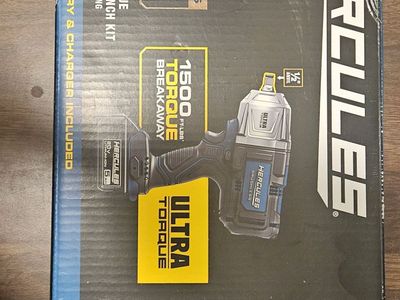 Hercules Ultra Torque 20V ½" Impact Wrench kit with battery/charger