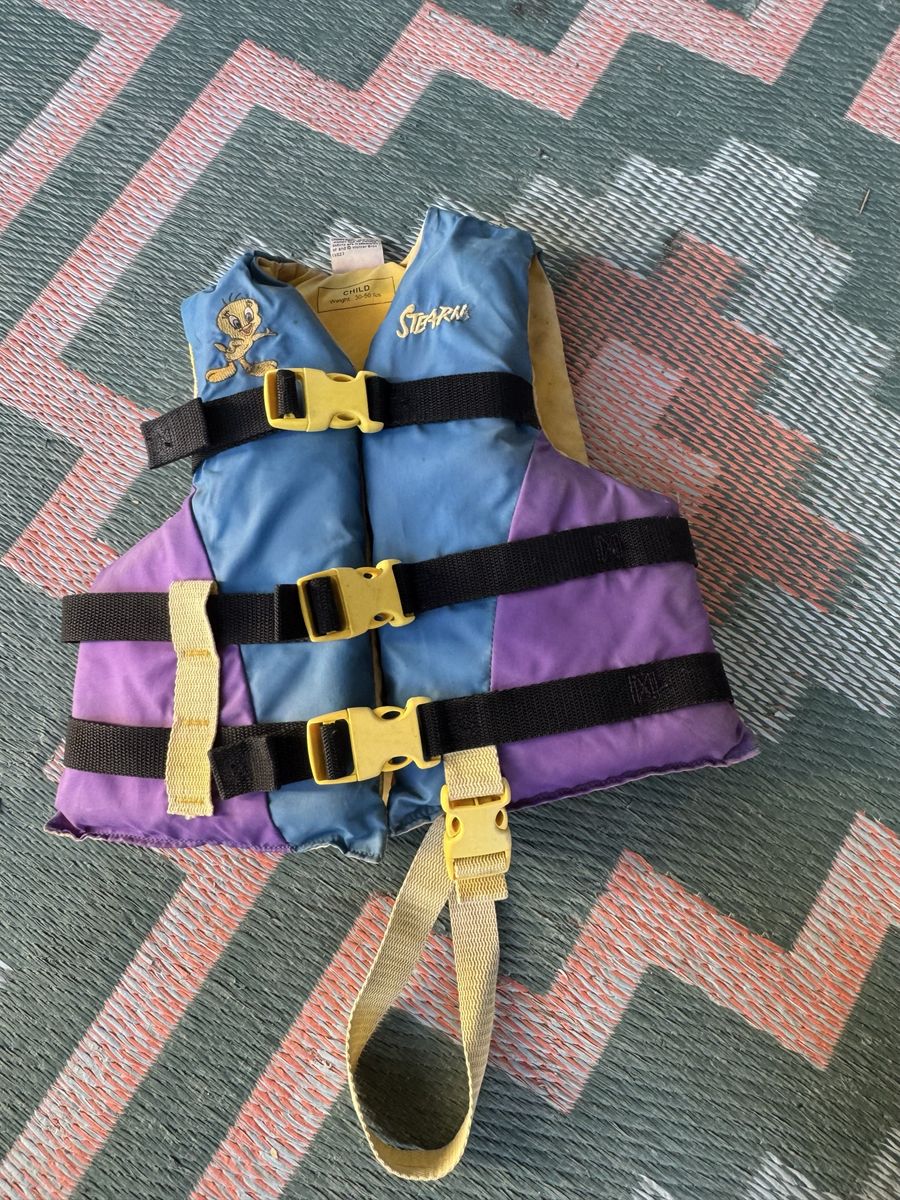 Classic! Looney Toons Tweety Sterns Child Life Vest Jacket