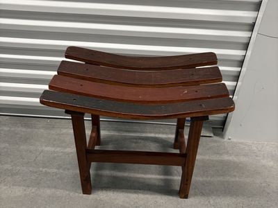Rustic Solid Wood Accent Table / Plant Stand