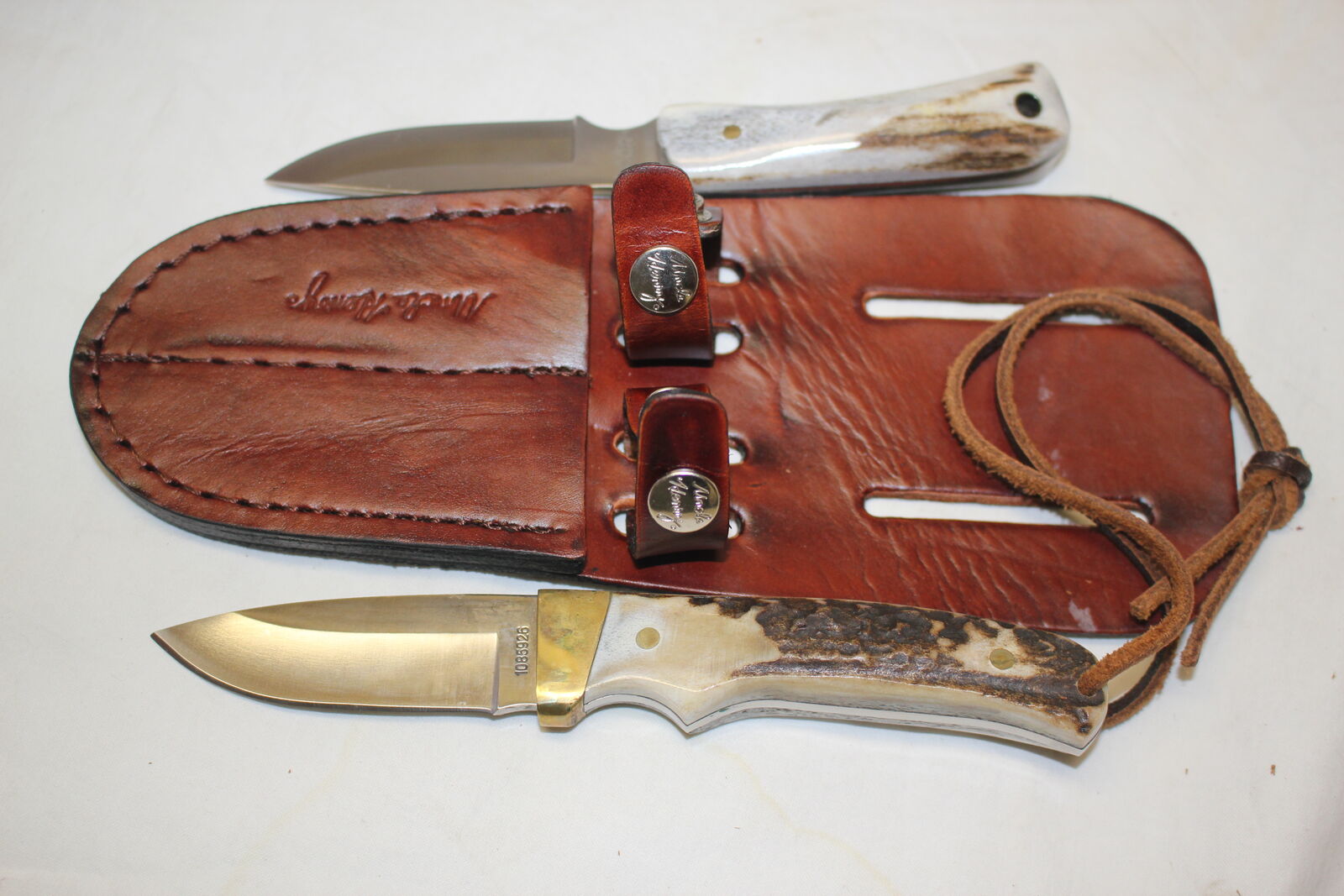 Uncle Henry Two Knife Set - Stag Handles