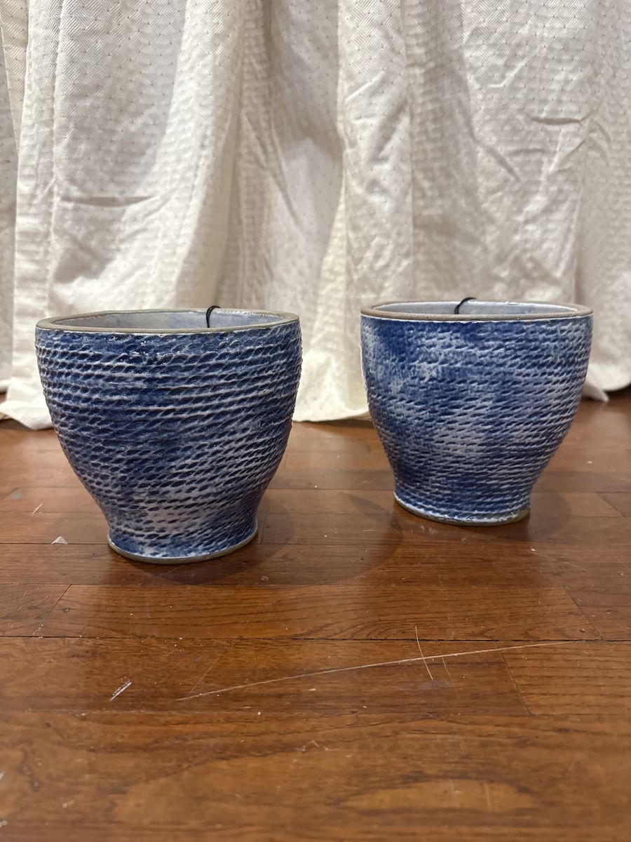 Blue Ceramic Pots
