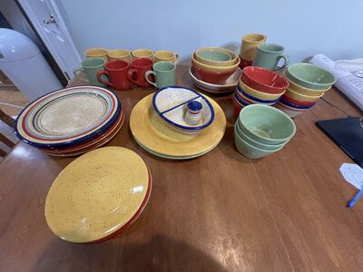 Pfaltzgraff Stoneware, Nuance of Gold, Red, Sage, and Sedona