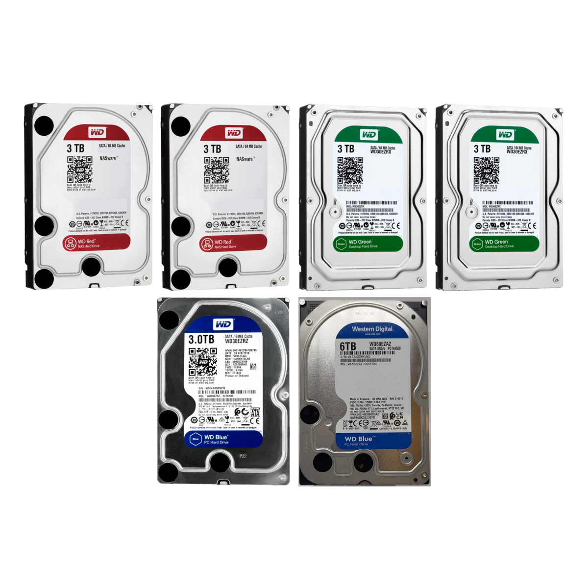 21 TB of WD Hard Drives